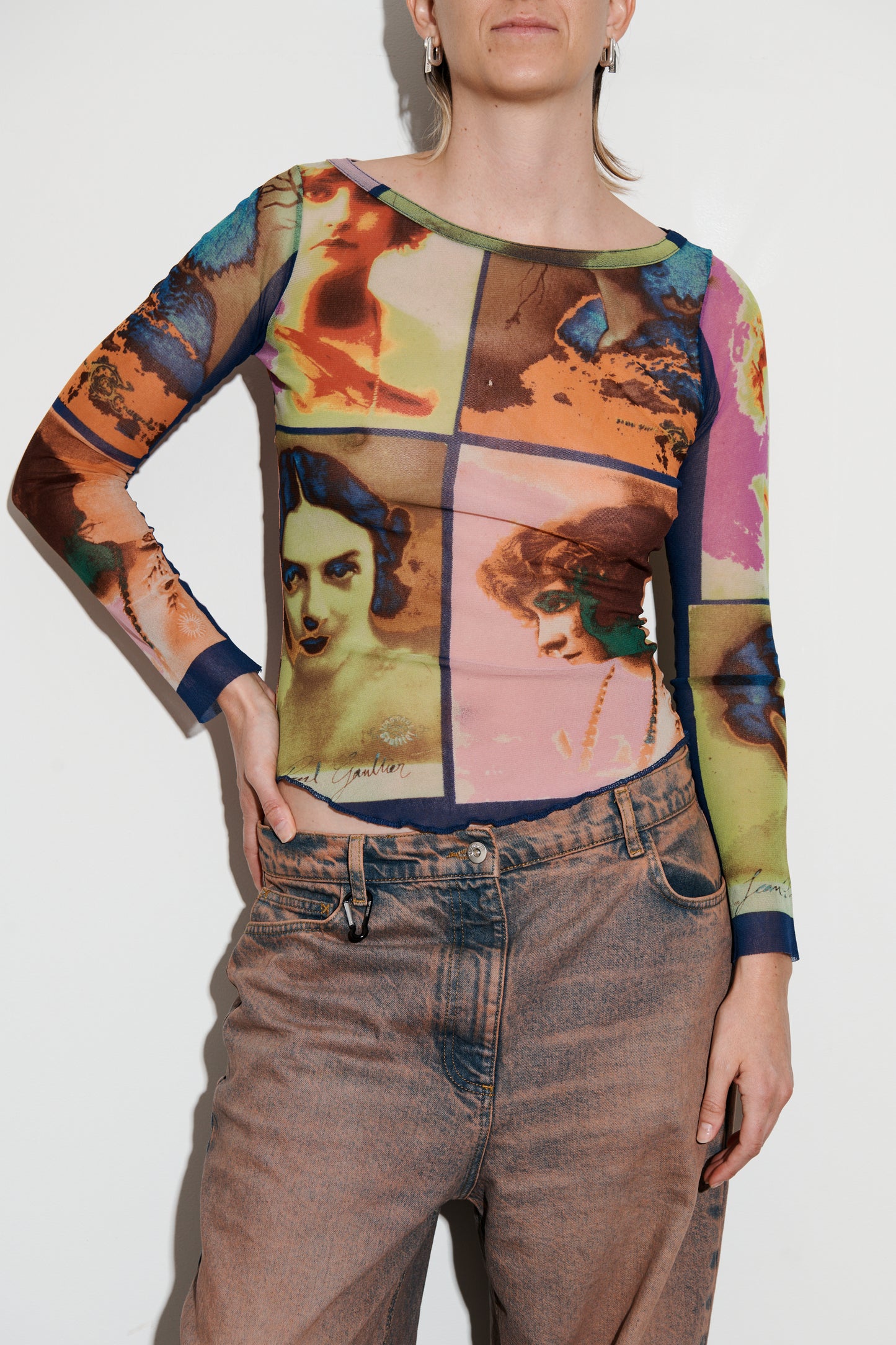 Jean Paul Gaultier Pop Art Portrait Top