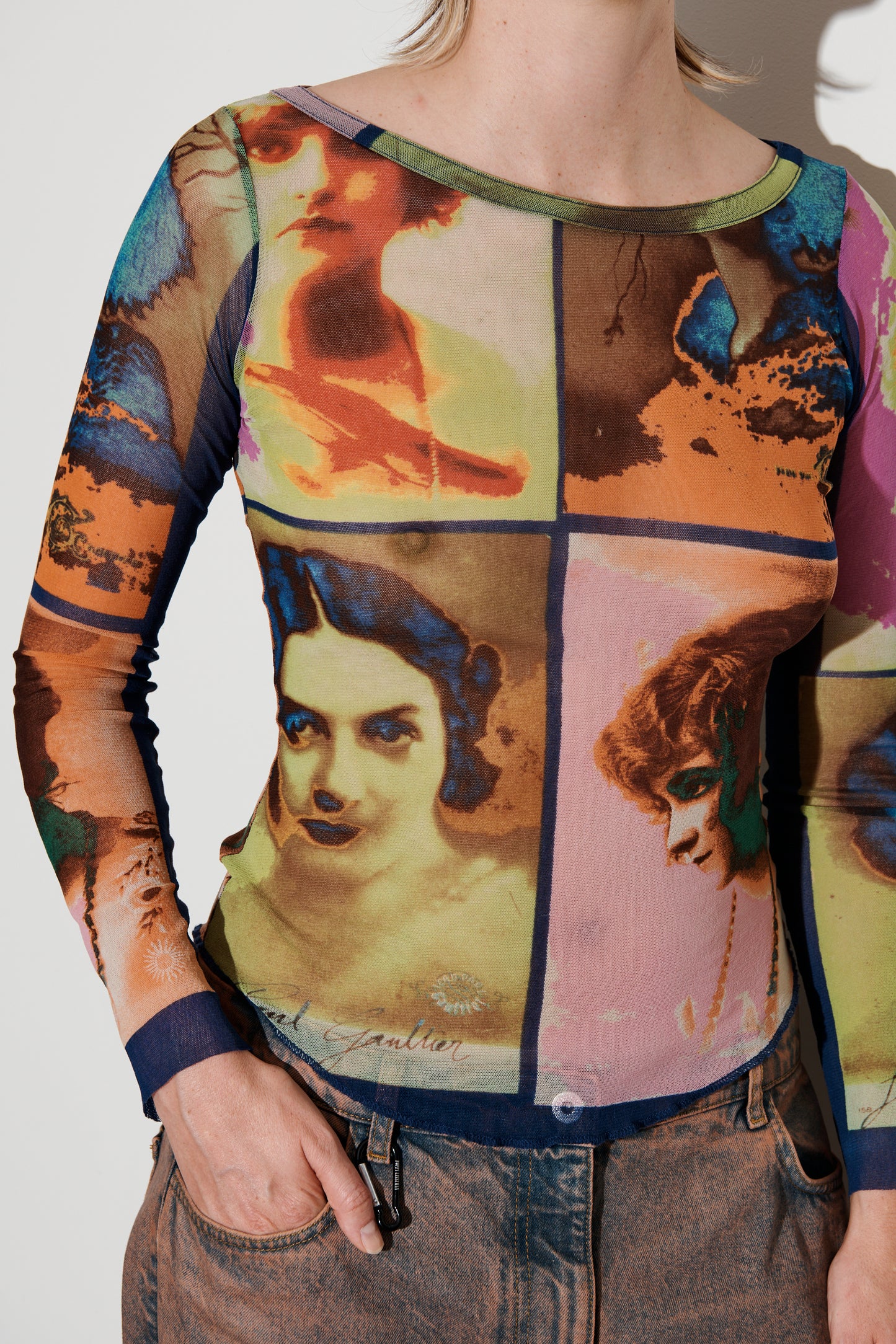 Jean Paul Gaultier Pop Art Portrait Top