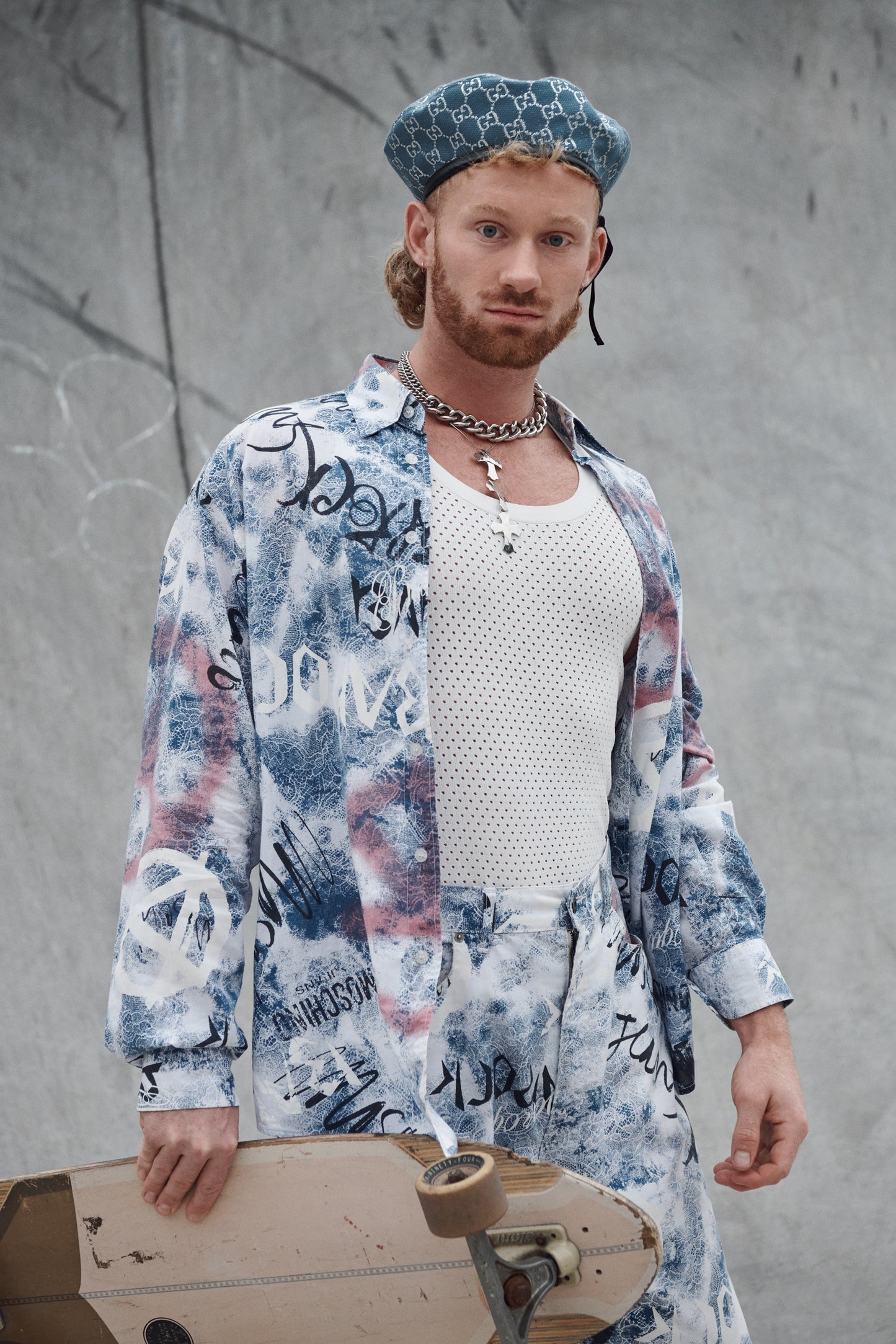 Moschino Graffiti Monogram Print Shirt