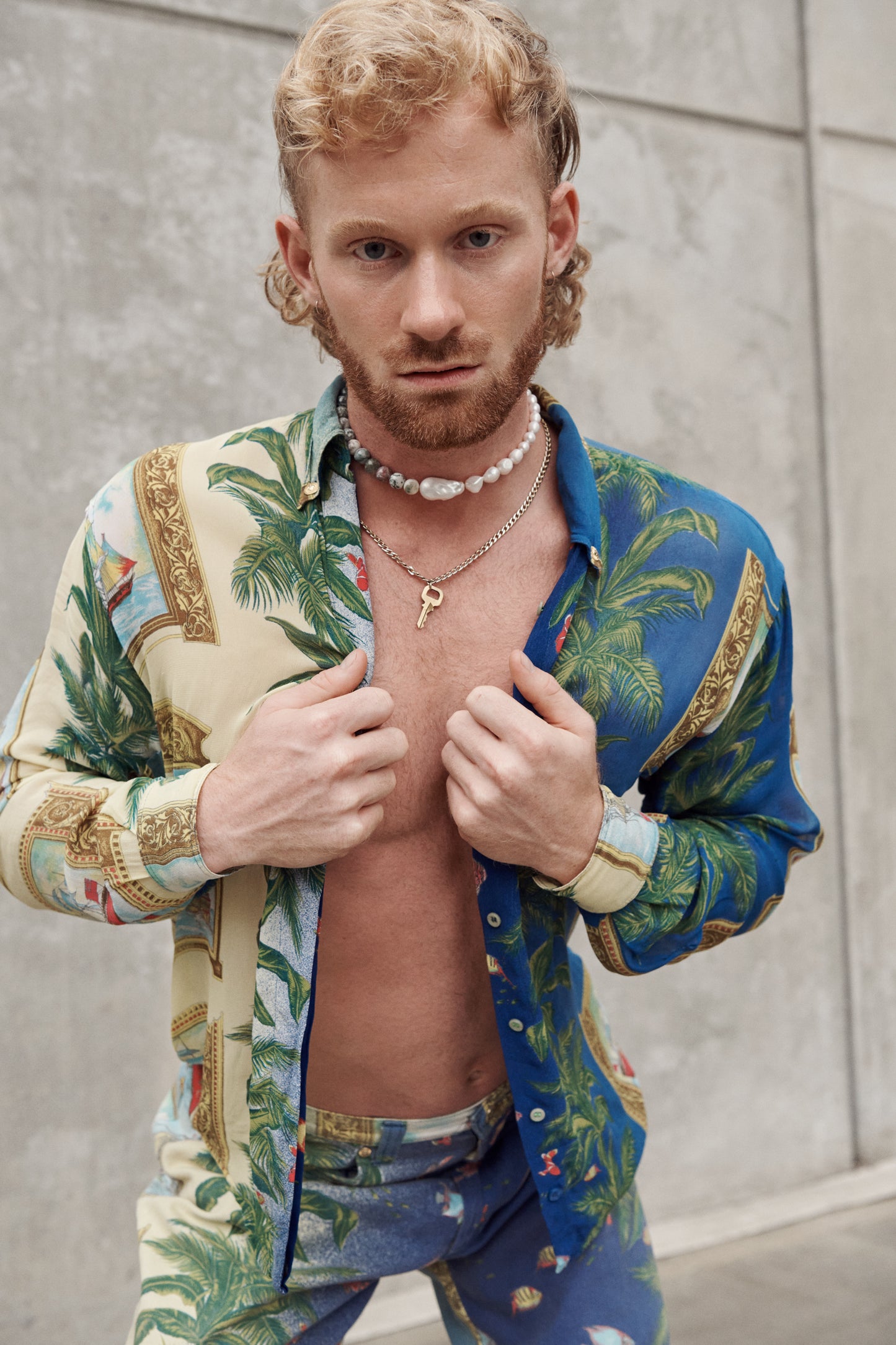 Versace Jeans Couture Ocean Print Shirt