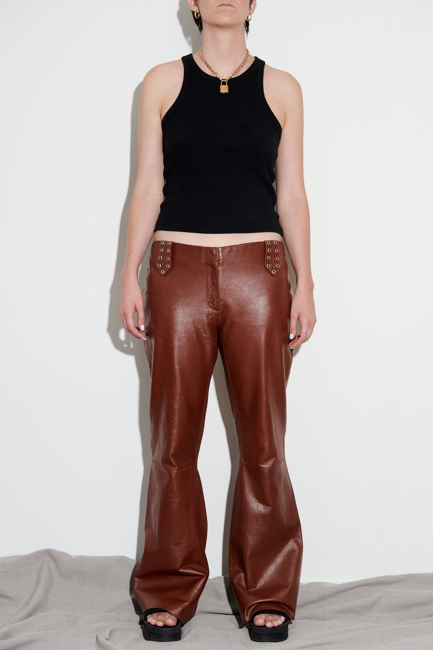 Dolce & Gabbana Studded Leather Pants