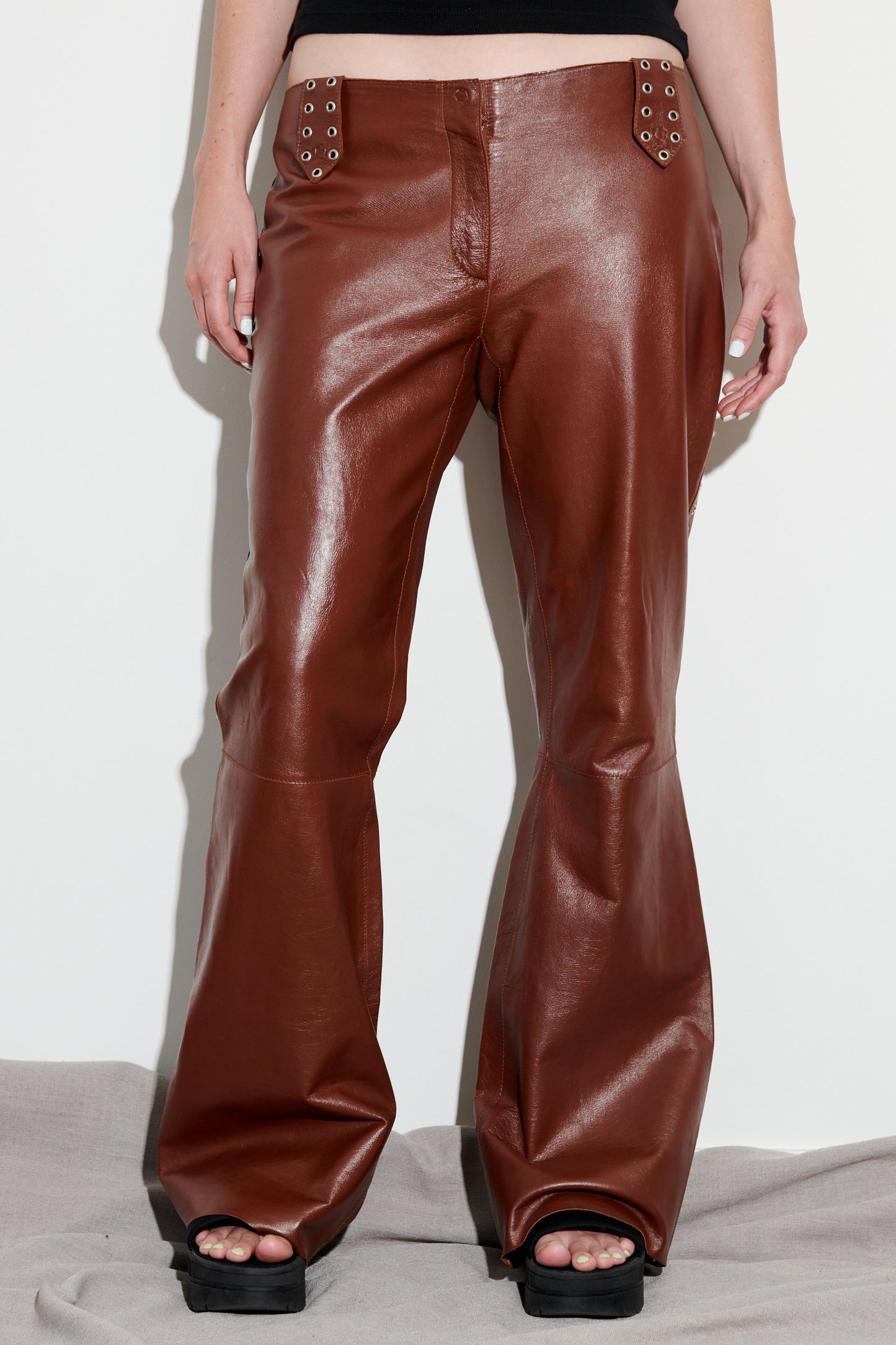 Dolce & Gabbana Studded Leather Pants