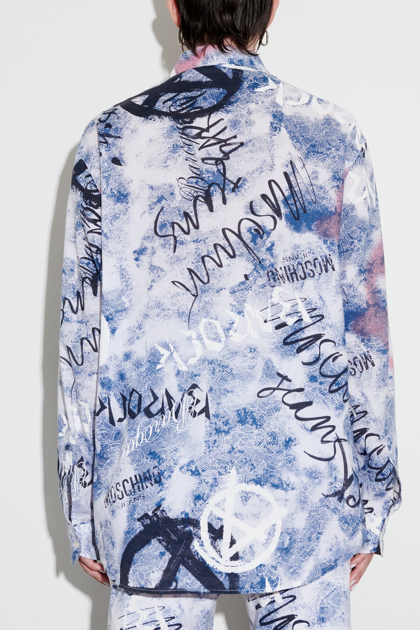 Moschino Graffiti Monogram Print Shirt