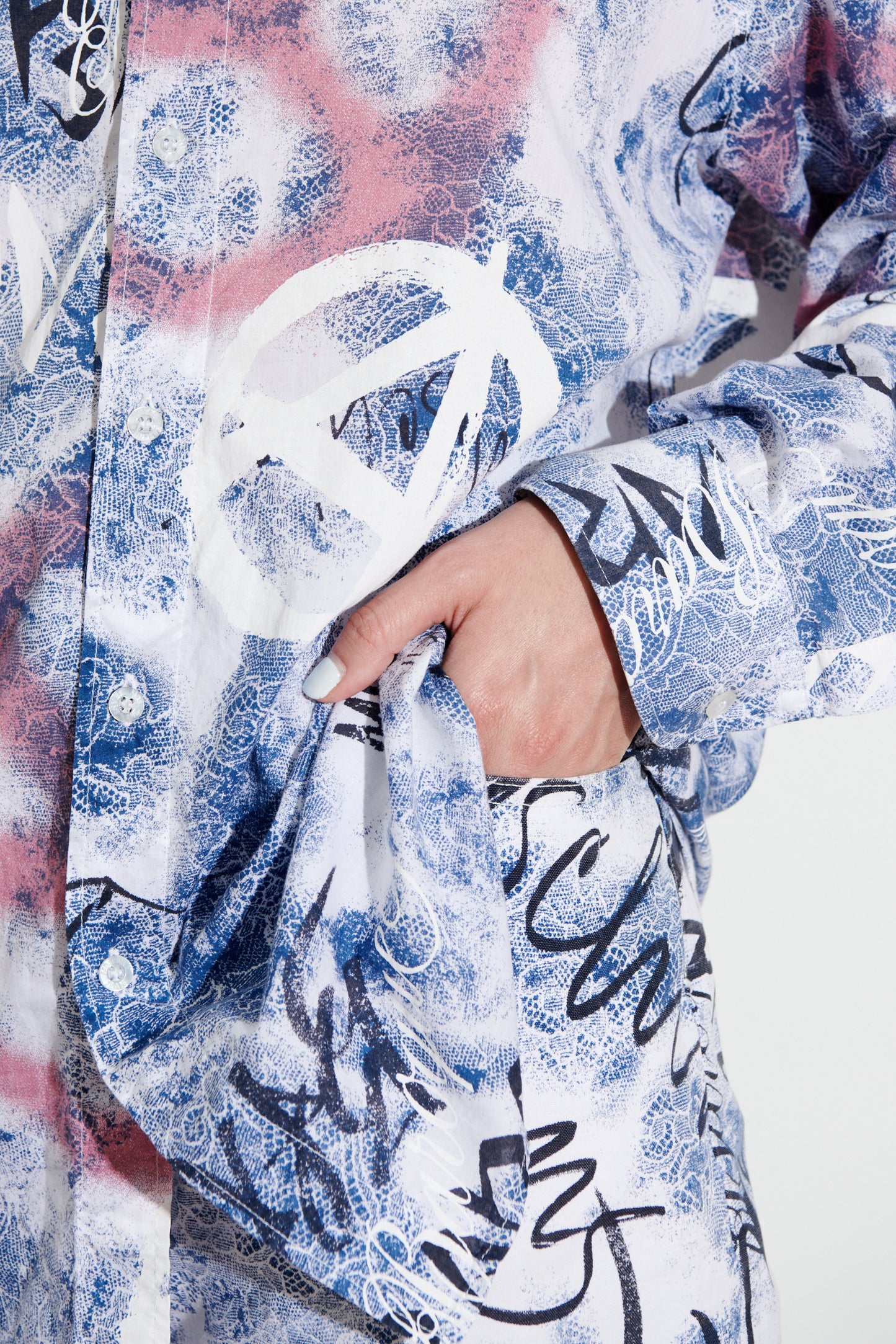 Moschino Graffiti Monogram Print Shirt