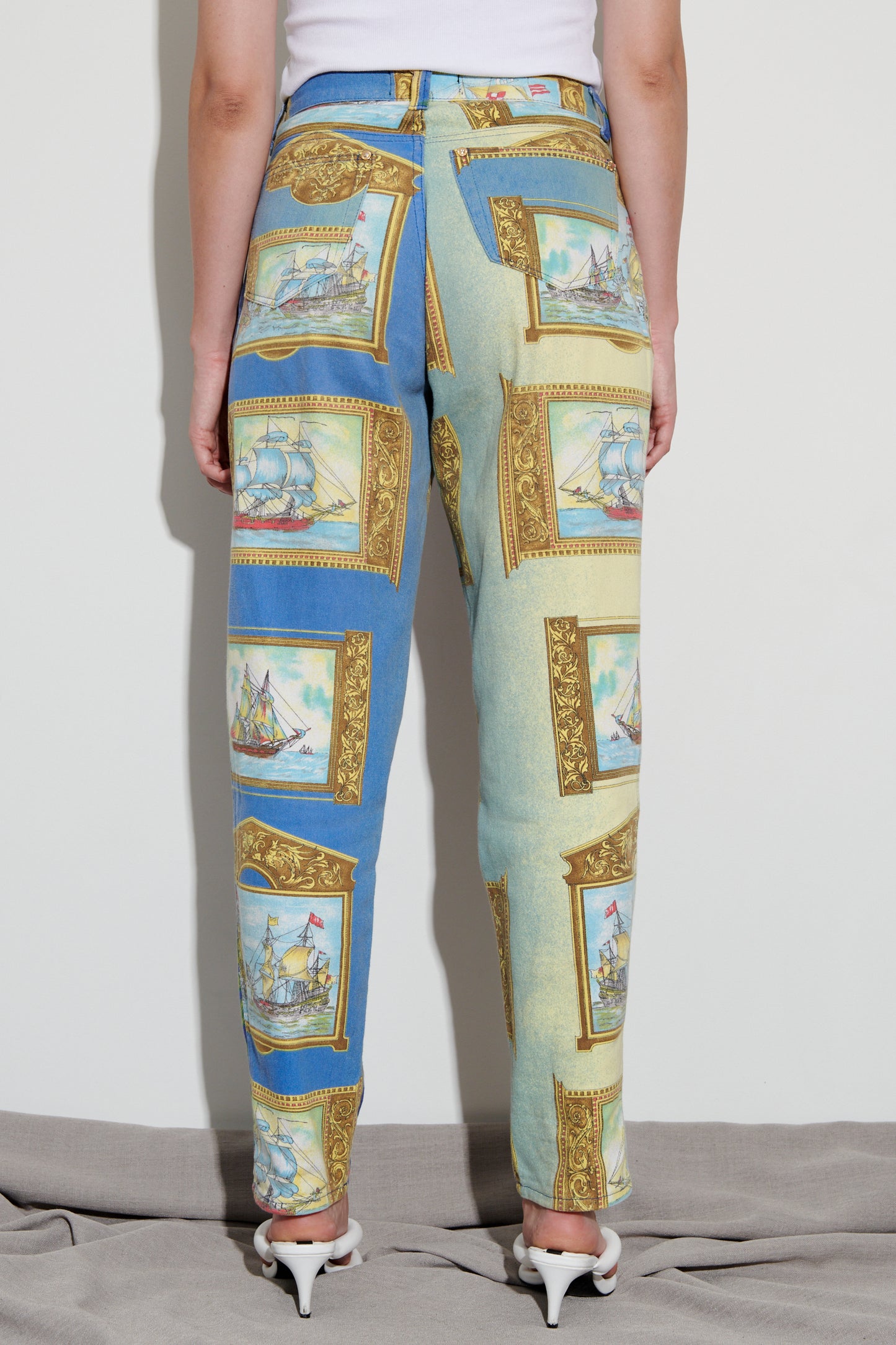 Versace Jeans Couture Ocean Print Pants