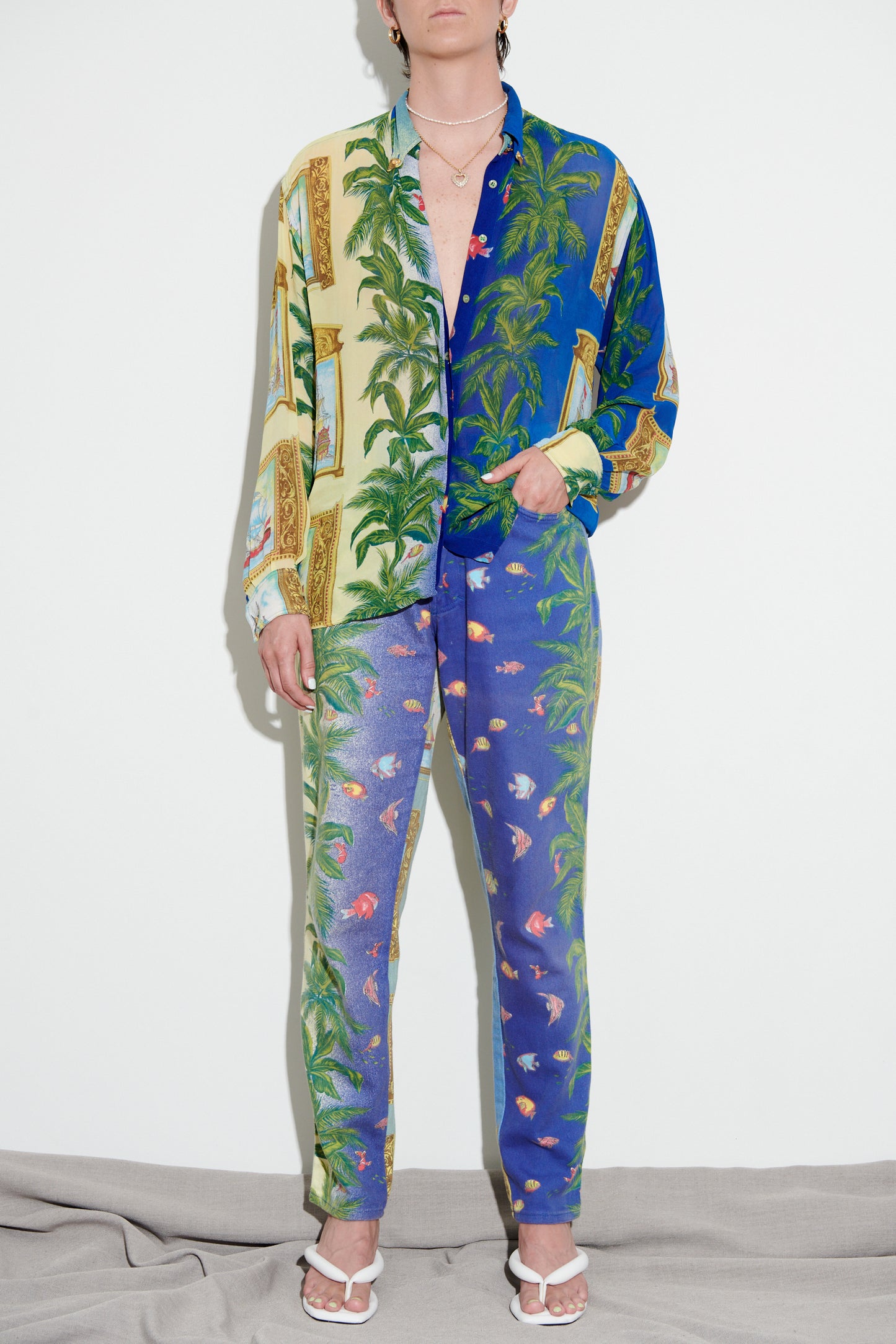 Versace Jeans Couture Ocean Print Shirt