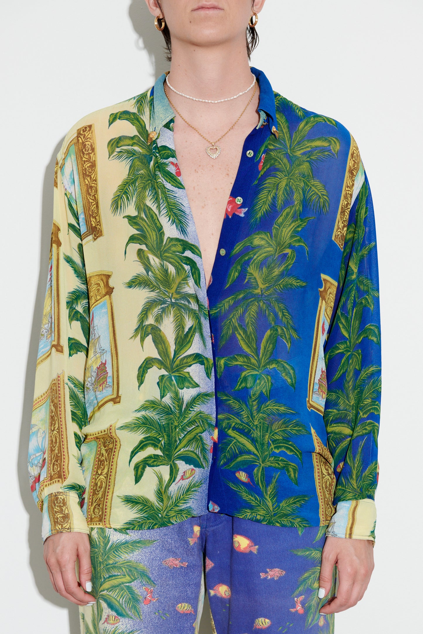 Versace Jeans Couture Ocean Print Shirt
