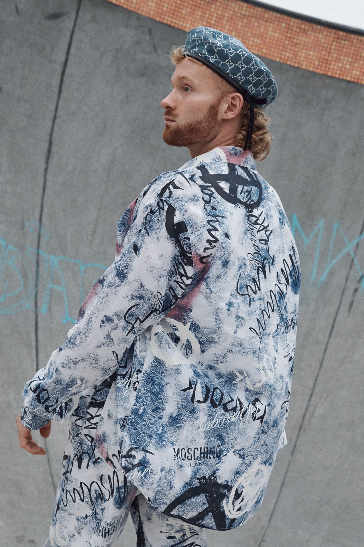 Moschino Graffiti Monogram Print Shirt