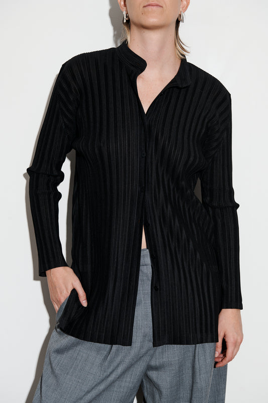 Issey Miyake Pleats Please Long-Sleeved Shirt