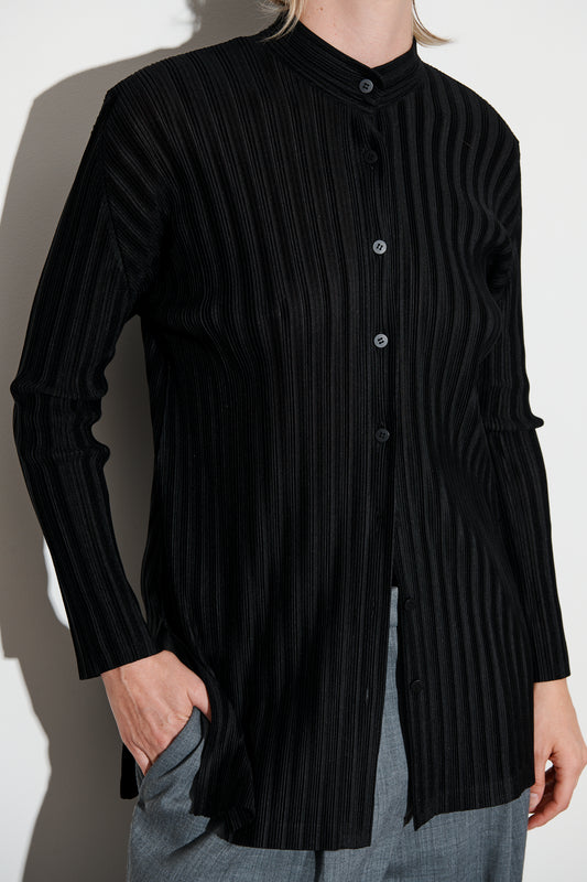 Issey Miyake Pleats Please Long-Sleeved Shirt